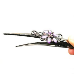 Set of 6 Metal Alligator Sectioning Clips for Women and girl- Pretty Strong C