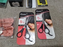 Hair Accessories Women Lot Of 15 Brushes Scissors Hair Caps Textured Hair New