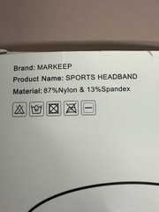 MARKEEP Sports Headband Men Unisex Quick Dry Sweatband Nylon Spandex Running Gym