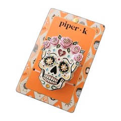 Piper K Sugar Skull Hair Claw Clip Day of the Dead Calavera Dia de Los Muertos