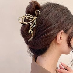 New Women Elegant Gold Silver Hollow Geometric Metal Hair Claw Vintage Hair
