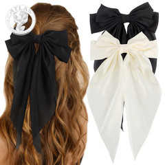 ATODEN Silky Satin Hair Bows 2Pcs Big Hair Bows for Women Hair Ribbons Oversized