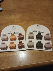 great hair day 6 Pack Multicolor Hair Claws for Women & Teens