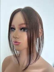 2.8″x4.7″Thin Lace 100%Human Hair Topper Cover Top Hairline Parting Line 10″~12″