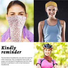 Floral Hair Scarf Headband 5 Pcs Hair Bandanas Chiffon Boho Headbands for Women