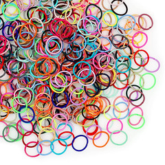 Ligas para el cabello para niñas colitas para el pelo variedad de colores 200pcs