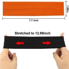 12 Pack Stretch Headbands Mixed Colors Yoga Sports Hairband for Women Soft El…