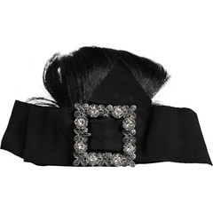 DOLCE & GABBANA Diadem Black Hair Parrucchiera Crystal Women Headband 1820usd