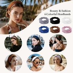HSEM Headbands for Women, Wide Elastic Head Bands, Non-Slip Thick Hair Bands, Sp