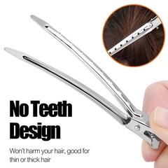 500x Silver Metal Duck Bill Hair Clips for Women -Hair Styling,Hair Coloring Lot