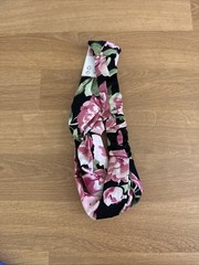 ICING by Claire’s Twisted Knot Headband Floral Print Stretch Hair Accessory New
