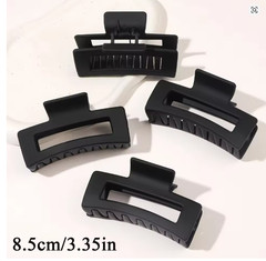 4Pcs/Set Women Girls Claw Clips Coffee Black Hair Claw Nonslip Crab Hairpins Bar
