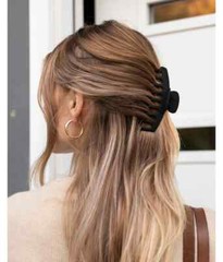 Large Hair Claw Clips for All Hair Types Hair – 4 Pack Black