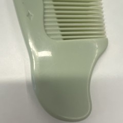 Soft Light Green Plastic Hair Comb with Star Pattern for Women