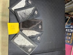 Angle Hair Design Wallets Varying Color and Concho