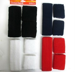 Choose color-3 PC SPORTS HEADBAND & WRIST BAND SET ELASTIC BAND POLYESTER