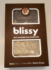 Blissy 100% Mulberry Silk Hair Scrunchies 6 Pack – Taupe, Cinnamon & Brown New