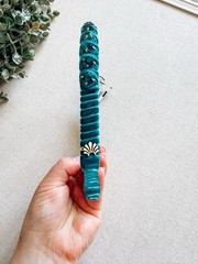 Lele Sadoughi Peacock Velvet Rhinestone Strand Headband NWT