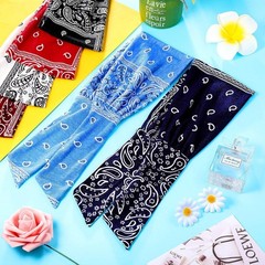6 Pieces Wide Headbands for Women, Adjustable Bandana Paisley Patterns