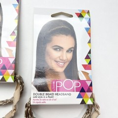 3-piece Pop by Hairdo Double Braid Braided Headband Golden Wheat