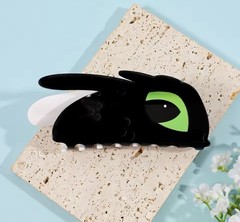 New TOOTHLESS Claw Clip HOW TO TRAIN YOUR DRAGON Hair Barrette White LIGHT FURY