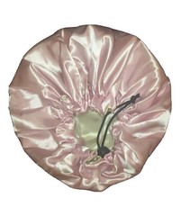 Satin Night Sleep Cap Hair Satin Reversible Hat Silk Head (LARGE)