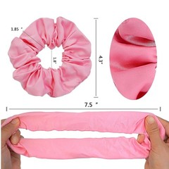 60 Colors Silk Large Satin Hair Scrunchies Elastic Hair Bobbles Ponytail