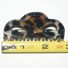 Hair Claw Jaw Clip Size Small Fancy Ornate Design Patterns Prints Made in France