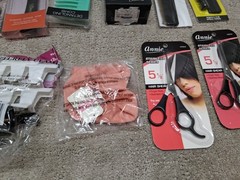 Hair Accessories Women Lot Of 15 Brushes Scissors Hair Caps Textured Hair New