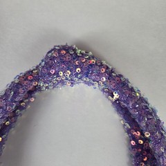 Sequined Knotted Headband NEW -Teen/Adult -Purple -Sparkly **SEE MEASUREMENTS**
