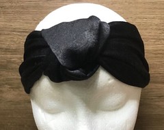 Women’s Fabric Twist-Front Basic Knot Boho Headwrap Headband Black A New Day