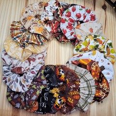 Fall Harvest Thanksgiving Scrunchies