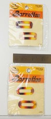 Vintage Goody Oval & Square Barrette Small Mock TORTOISE Lot of 2 Packs SEALED