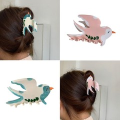 Hair Claw Swallow Bird Spring Hair Clip Female Ponytail Holder for Daily Wear