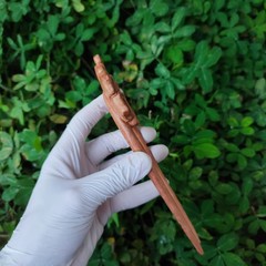 Handmade Hibiscus Flower Hair pin hair stick hair fork | Wooden Hair accessory