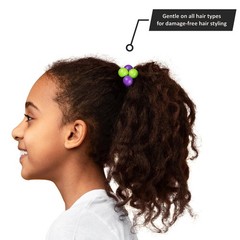 20 Pcs Round Ponytail Balls Twin Bead Hair Elastic Ponytail Balls Holder