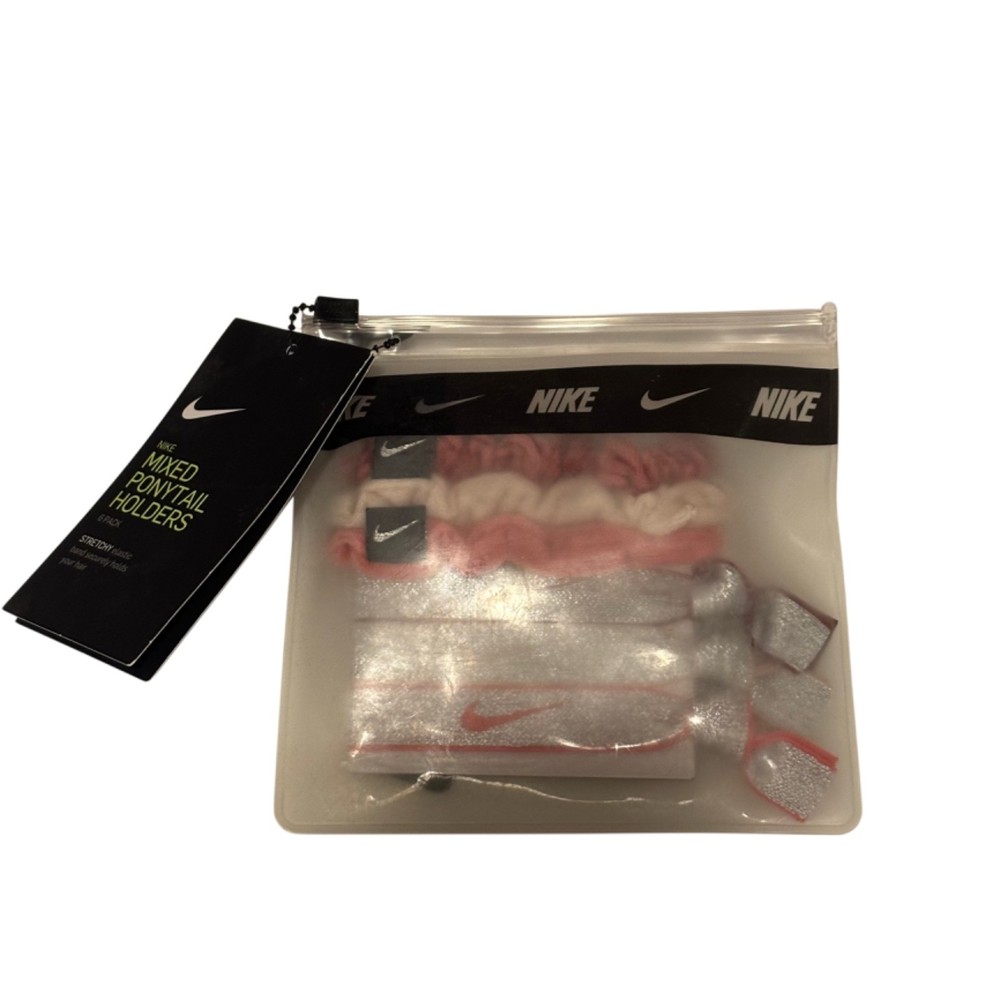 Nike Set of 6 Mixed Ponytail Holders NIP