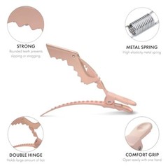 Alligator Clips For Hair Styling 10 Pack – 1 Count (Pack of 10) Neutral