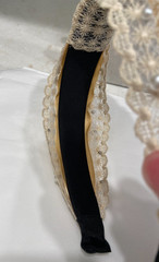 Chunky Headbands Lot 5 Full Rhinestones Clear/ Colored Pearl Lace Accents Bridal