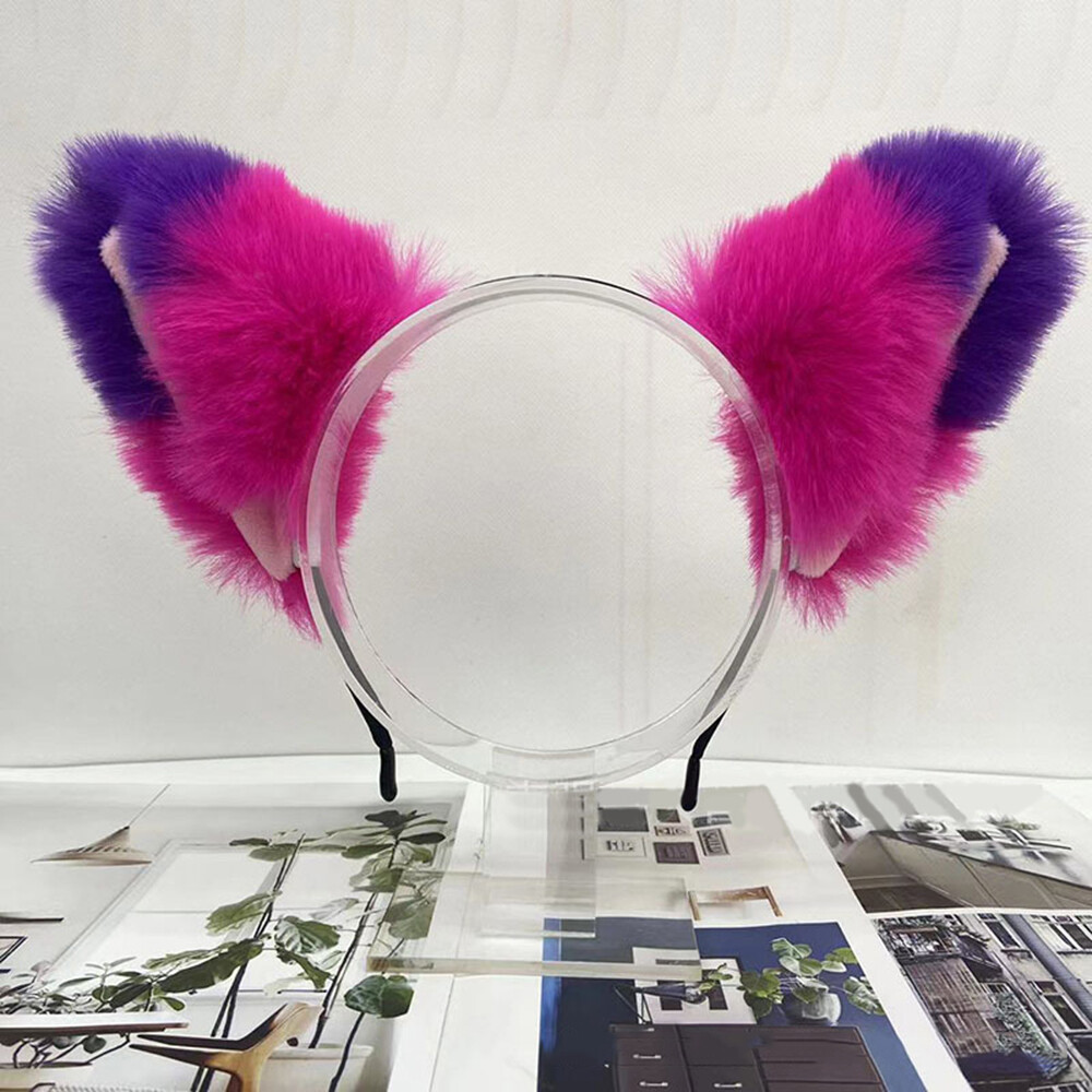 17 COLORS Girl Furry Cat Fox Animal Ear Hairpin Faux Fur Headband Cosplay Decor✔