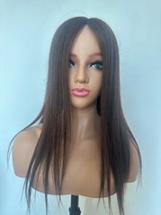 8″x8″Mono&silk top 100% human virgin remy fine hair topper,wavy/straight 10″~28″