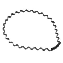 6/1pcs Unisex Black Metal Waved Hair Band Head Hoop Sports Hairband Accessories