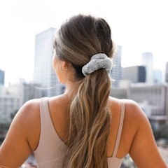 VOLO Beauty Perfect Pair Scrunchie and Headband – Luna Gray