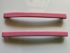 2 Goody Stay Tight Vtg Clasp Clip Hair Barrettes 3” USA Pink L133