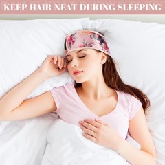 6 Pieces Satin Head Wrap Adjustable Hair Wraps for Sleeping Nonslip Satin Sle…