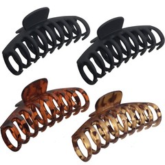 OWIIZI Large Hair Claw Clips for Women 4.3″ 4 Count (Pack of 1), Style 1