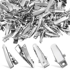 Small Metal Alligator Hair Clips 160Pcs 0.94Inch Silver – Perfect for Hair