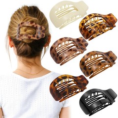 6PC Flat Hair Clips for Large French Flat Claw Clips for Thick Thin & Curly Hair