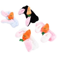4pcs Cute Ears Headband Bunny Ears With Carrot Headwear For Washing