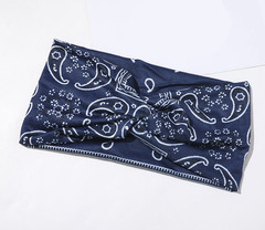 Boho Headbands 3PCS Leopard Hair Bands Knotted Turban Wraps Cloth Red Blue Black